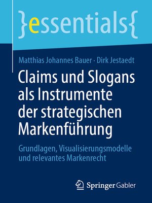 cover image of Claims und Slogans als Instrumente der strategischen Markenführung